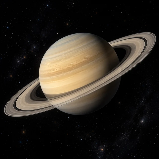 Saturn and its rings